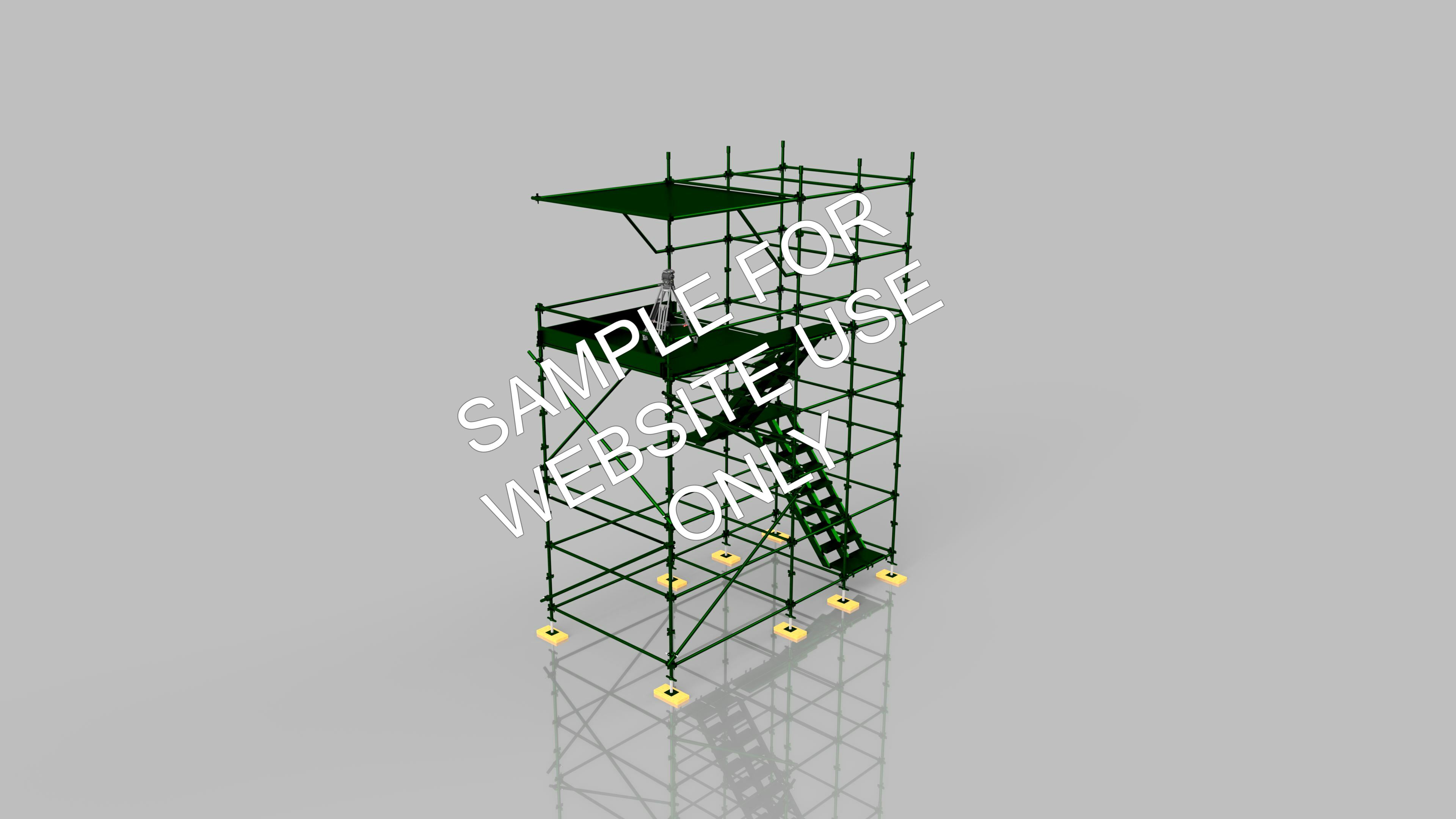 3D scaffold design render